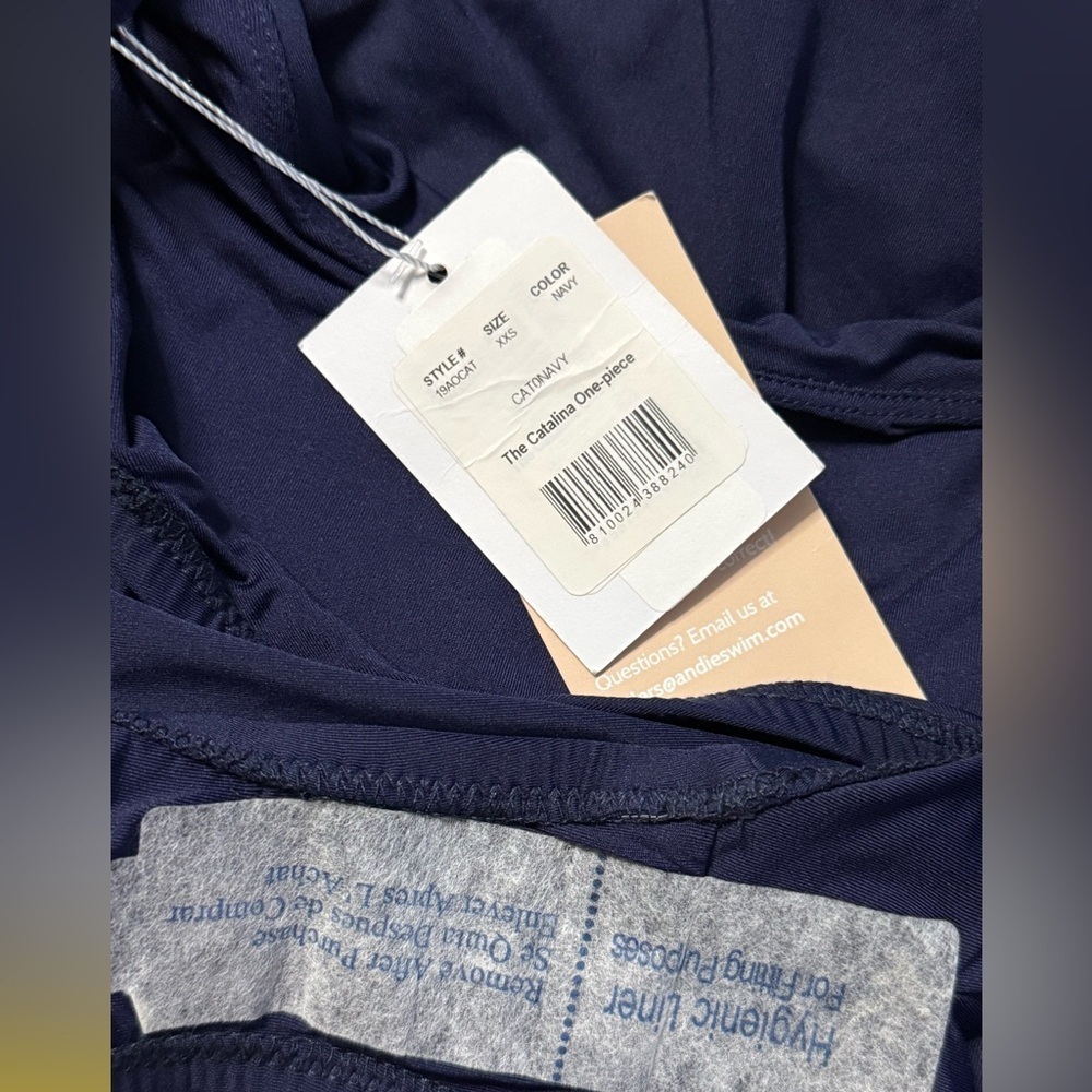 ANDIE SWIM The Catalina One Piece XXS in Navy NWT 108 - Picture 9 of 9